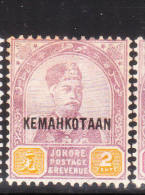 Malaya Johore 1896 Sultan Abu Bakar 2c Overprinted Used - Johore