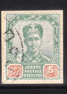 Malaya Johore 1896-99 Sultan Ibrahim 5c Used - Johore
