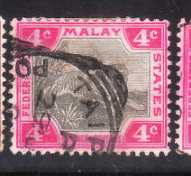 Malaya Federated Malay States 1901 Tiger 4c Used - Federated Malay States