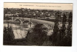 Cp , 42 , ANDREZIEUX , Vue Générale Du Pont Sur La Loire , écrite 1919 - Andrézieux-Bouthéon