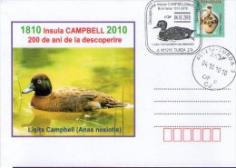 Antarctica Campbell Island - 200 Years. Campbell Duck. Turda 2010. - Eventos Y Conmemoraciones