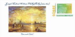 Spain 2014 - Joseph Mallord William TURNER (british Painter) - Special Prepaid Cover - Desnudos