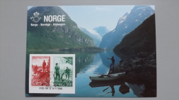 Norwegen 899/900 Yt 855/6 Maximumkarte MK/MC, SST KIEL 1986, Sportfischen - Cartes-maximum (CM)