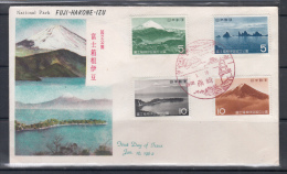 Japan 1962 2nd National Park Series, Mt. Fuji FDC - Vulkanen