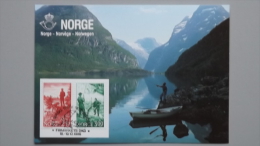 Norwegen 899/900 Yt 855/6 Maximumkarte MK/MC, SST JONKÖPING 1986, Sportfischen - Cartes-maximum (CM)