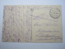 1915, Courtrai , Carte  Militaire - Esercito Tedesco