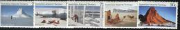 1984 Australian Antarctic Territory AAT - PAYSAGES 5v., Mountains, Ice Glacieres, Plane, Dogs YV. N°63/67 MNH - Antarctic Expeditions