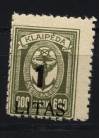 Memel,201,I,xx,gep.  (4870) - Memel (Klaïpeda) 1923