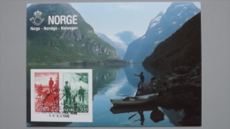 Norwegen 899/0 Yt 855/6 Maximumkarte MK/MC, SST SUPER STAMPEX 1986, Sportfischen - Cartes-maximum (CM)