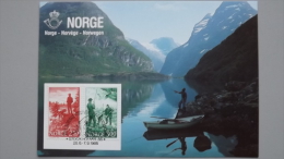 Norwegen 899/0 Yt 855/6 Maximumkarte MK/MC, SST STOCKHOLMIA 1986, Sportfischen - Maximumkarten (MC)