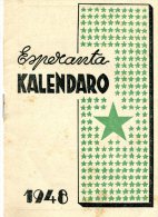 ESPÉRANTA KALENDARO   Imp Meignan à Déville   (format 8x12cm) - Kleinformat : 1941-60