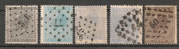 Belgique. 1865. N° 17,18,18a,19. Oblit. - 1865-1866 Profiel Links