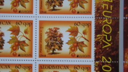 Aserbaidschan 841 AI ++/mnh, Kleinbogen/sheet In Feld 6 Ohne Landesbezeichnung, EUROPA/CEPT 2011, Wald - Azerbeidzjan