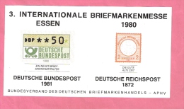 SHEET 3.INTERNATIONALE BRIEFMARKENMESSE ESSEN 1980 - Other & Unclassified