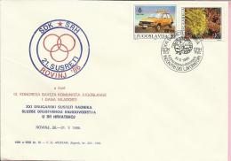 21st Friendly Meetings Of SDK Workers In Croatia, Rovinj, 31.5.1986., Yugoslavia, Cover - Brieven En Documenten