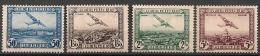 Belgique. Poste Aérienne PA 1932. N° 1,2,3,5. Neuf * MH (n° 5 : Violet-brun) - Andere & Zonder Classificatie