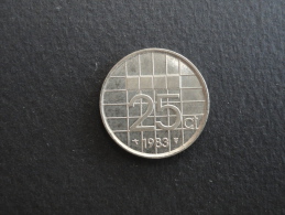 1983 - 25 Cents Pays-Bas - Netherlands - 1980-2001 : Beatrix