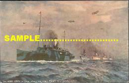 Isle Of Man C1920 Shipping Steamer King Orry At German Fleet Surrender1918, Art - Ile De Man