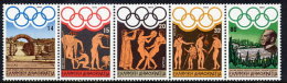 GREECE 1984 Los Angeles Olympic Games Strip Of 5 MNH / **.  Michel 1557-61 - Ongebruikt