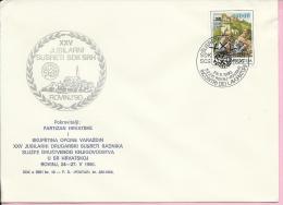 25 Meetings Of SDK Workers In Croatia, Rovinj, 26.5.1990., Yugoslavia, Cover - Lettres & Documents