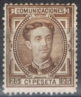 Sello 25 Cts Alfonso XII, Num 177 * - Nuevos