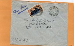 New Caledonia 1949 Cover Mailed To USA - Storia Postale