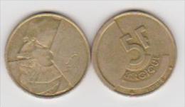 (471) BELGIQUE   ++  5 FRANCS  +++ 1986 - 5 Francs