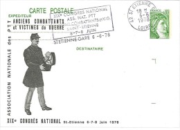Anciens Combattants Et Victimes De Guerre - Saint Etienne - 1978 - Cartes Postales Repiquages (avant 1995)