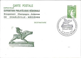 Exposition Philatélique Régionale - Charleville Mézières - 1978 - Cartes Postales Repiquages (avant 1995)