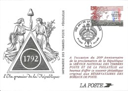 An 1 De La République - Paris - 1992 - Pseudo-entiers Officiels