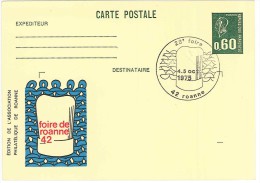 Foire De Roanne - 1975 - Overprinter Postcards (before 1995)