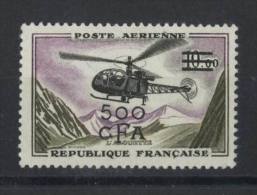 REUNION - 1954 - Hélicoptère - Helicopter - Hubschrauber (** MNH Postfrisch) - Luftpost