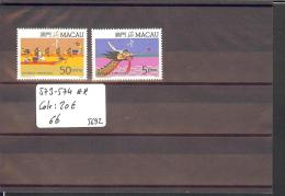 MACAU - No Michel 573-574  ** ( MNH - SANS CHARNIERE )   -  Cote: 20 € - Unused Stamps