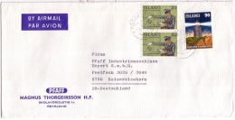 Old Letter - Iceland, Island - Airmail