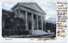 Egypte, Alexandrie, Musée, CP Précurseur Ayant Circulé En 1906, Le Destinataire Est Le Baron Acton à Livorno, Italie - Alexandrië