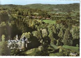 CPSM AMBAZAC (Haute Vienne) - Vue Aérienne : Le Château - Ambazac