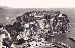 MONACO EN 1963,vue Aérienne,LE ROCHER,MARCOPHILIE,carte Avec Cachet,timbre Et Tampon Régie Des Tabacs - Other & Unclassified