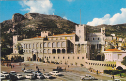 EUROPE,PRINCIPAUTE DE MONACO EN 1967,CARTE AVEC TIMBRE ET BLASON,MARCOPHILIE,PALAIS DU PRINCE,parking - Autres & Non Classés