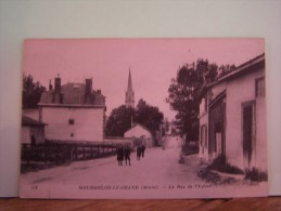 MOURMELON-LE-GRAND (MARNE) RUE DE L'EGLISE - Mourmelon Le Grand