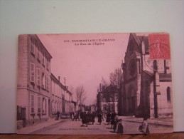 MOURMELON-LE-GRAND (MARNE) LA RUE DE L'EGLISE. - Mourmelon Le Grand