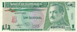 BILLET # GUATEMALA # 1989  # 1  QUETZAL   #  PICK 118  # NEUF  # - Guatemala