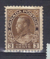 Canada N°110* Sans Gomme  (1918) - Neufs