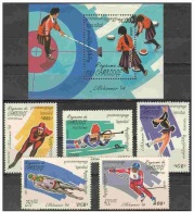 Olympische Spelen  1994 , Cambodge - Blok + Zegels Postfris - Invierno 1994: Lillehammer