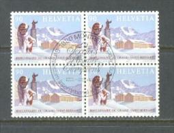 1989 SWITZERLAND SAINT BERNARD - DOG - FIRST DAY BLOCK OF 4 MICHEL: 1389 MNH ** - Nuovi