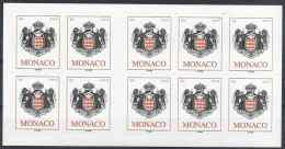 2006 MONACO Carnet 15** Armoirie, ITVF 2005 - Cuadernillos