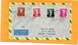 Brazil Old Cover Mailed To USA - Brieven En Documenten