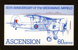 ASCENSION - 1982 WIDEAWAKE AIRFILED BOOKLET VERY FINE SG SB4a MNH ** - Ascension