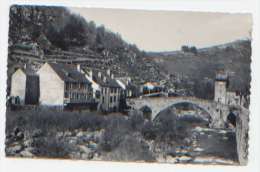 Lozère 48, Pont De Montvert, Le Grand Pont Et L'hôtel Des Cévennes, Photo Combier, A Circulé En 1956, Très Bon état - Le Pont De Montvert