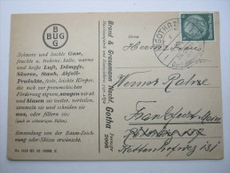 GOTHA, Firmenkarte  1938 - Gotha