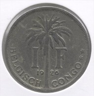 CONGO - ALBERT II * 1 Frank 1926 Vlaams * Z.Fraai / Prachtig * Nr 3054 - 1910-1934: Albert I